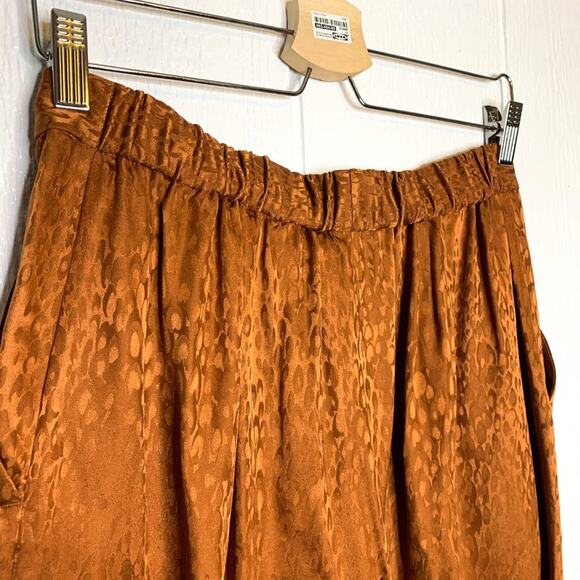 A.L.C. Jameson High Waist Bronze Silk Culottes NWT SIZE US 4 - Picture 8 of 8